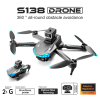 Квадрокоптер S138 с камерой 4K, FPV, БК,  150 м, 20 хв. полета + кейс