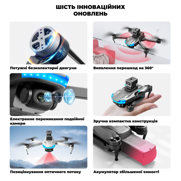 Квадрокоптер S138 с камерой 4K, FPV, БК,  150 м, 20 хв. полета + кейс