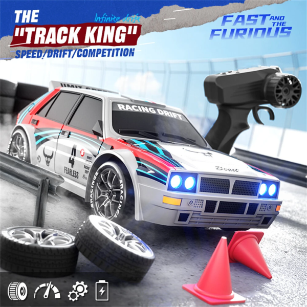 Радіокерована дрифт машинка ZLL SG204 PRO 4WD 1/24 RTR дрифт авто 4WD 1:24 з LED підсвічуванням та змінними шинами