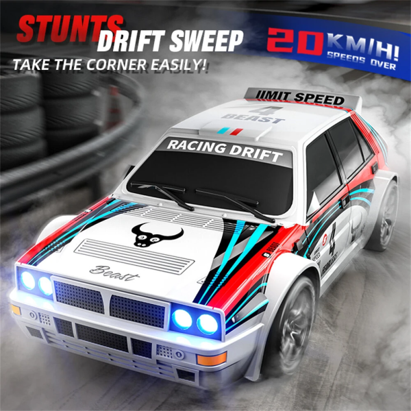 Радіокерована дрифт машинка ZLL SG204 PRO 4WD 1/24 RTR дрифт авто 4WD 1:24 з LED підсвічуванням та змінними шинами