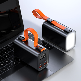 Power Bank Повербанк 100W PD 27000 mAh — зарядка ноутбуков и планшетов, MacBook, LED дисплей  с быстрой зарядкой