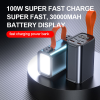 Power Bank Повербанк 100W PD 27000 mAh — зарядка ноутбуков и планшетов, MacBook, LED дисплей  с быстрой зарядкой