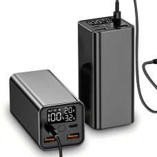 Мощный Повербанк Power Bank 18000 mAh 65W PD зарядка ноутбуков через Type-C с быстрой зарядкой