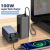Мощный Повербанк Power Bank 18000 mAh 65W PD зарядка ноутбуков через Type-C с быстрой зарядкой