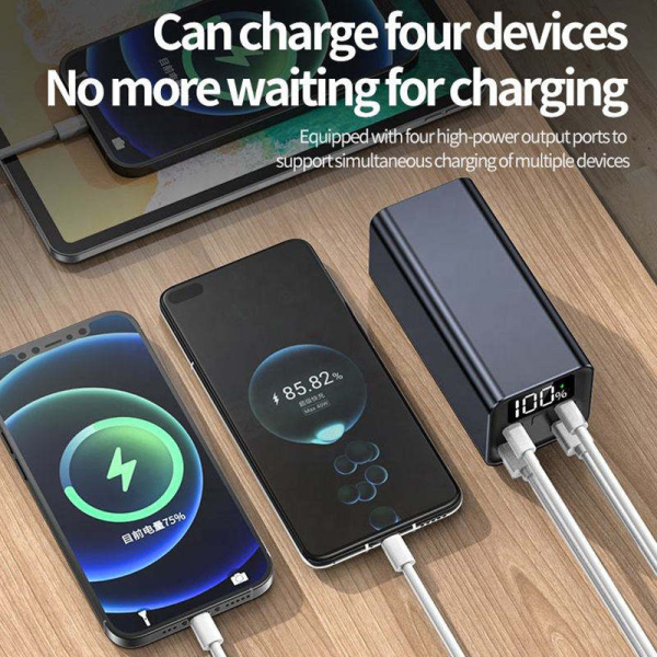 Мощный Повербанк Power Bank 18000 mAh 65W PD зарядка ноутбуков через Type-C с быстрой зарядкой