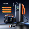 Повербанк 18000 mAh 100W PD для ноутбука и MacBook — Power Bank PQ2220 с дисплеем + фонарик + кабель