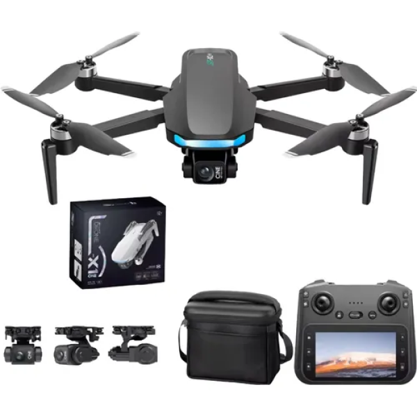 Квадрокоптер S-X1 Max з GPS та 4K камерою, пульт з екраном, EIS, 5G Wi-Fi, до 3 км