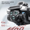 Квадрокоптер M66 MAX с пультом и экраном, FPV, двойная камера, бесщеточные моторы, складной дрон
