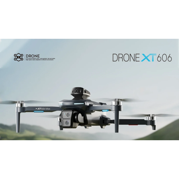 Квадрокоптер XT606 MAX GPS 4K дрон с пультом и экраном 5.6", FPV 5G WiFi, бесщеточными моторами, EIS стабилизацией, Follow Me, Optical Flow, до 2 км