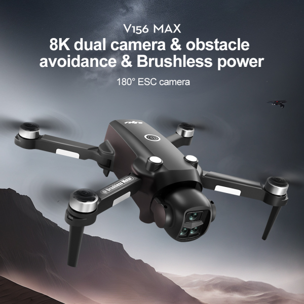 Квадрокоптер V156 MAX дрон з RC пультом 4K EIS безщітковий до 500 м. 25 хв