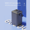 Повербанк 60000 мА·ч для ноутбука, быстрая зарядка PD 100W, портативная зарядная станция, LED-дисплей, фонарик