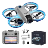 Дрон GT3 Max Drone 4K FPV с экраном — квадрокоптер с камерой Wi-Fi для детей и новичков, складной Mini Drone, Follow Me, Orbit, 2 аккумулятора