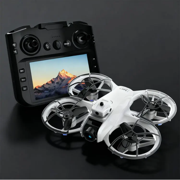 Квадрокоптер  M63 WiFi FPV с экраном 4.3", двойная камера, обход препятствий 360°, бесколлекторный дрон