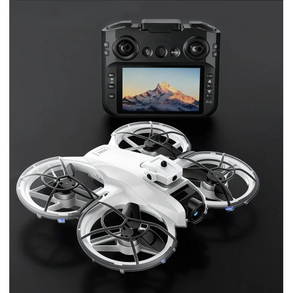 Квадрокоптер  M63 WiFi FPV с экраном 4.3", двойная камера, обход препятствий 360°, бесколлекторный дрон