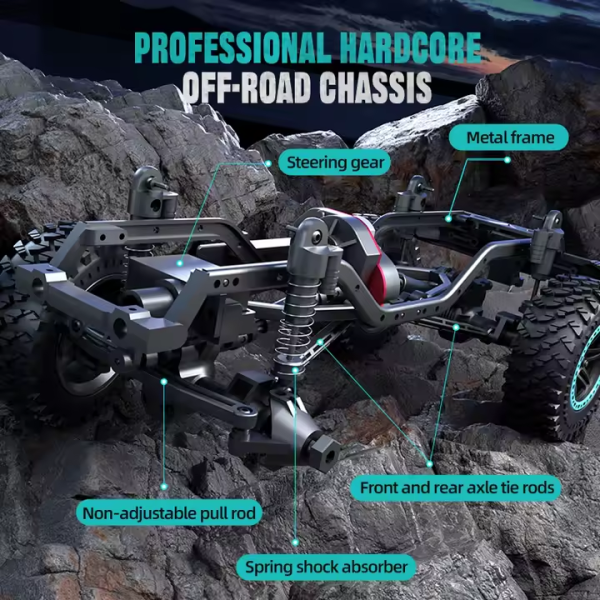 RC джип ZLL SG206 PRO, 1:20, щеточный, металлический привод радиоуправляемая машина 40 км/ч, LED