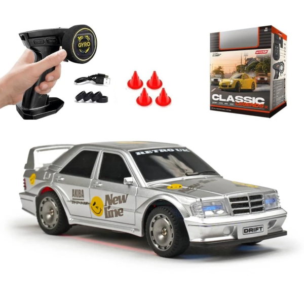 Машинка на пульті K2 Mercedes W201 Mini Drift 1:43 4WD RC дрифт авто до 15 км.