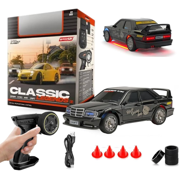 RC машинка BMW E30 Mini Drift 1:43 дрифт авто на пульте 4WD до 15 км ч для детей и взрослых