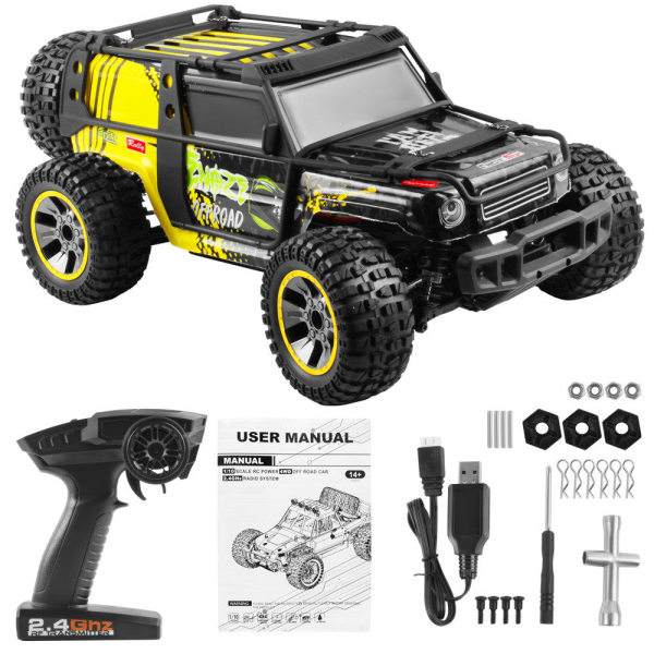 Радіокерована машинка ENOZE 9204E 1:10 4WD позашляховик до 45 км/год потужна RC авто великі колеса