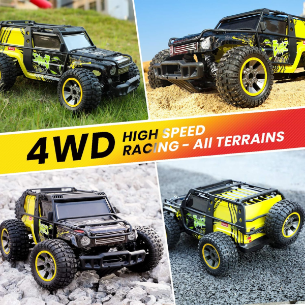 Радіокерована машинка ENOZE 9204E 1:10 4WD позашляховик до 45 км/год потужна RC авто великі колеса