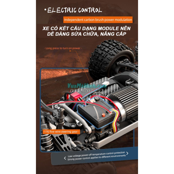 Машинка на пульті LH-18108 (GALLCP PRO) 1:18 машинка на пульті керування 4WD, 50 км/год повний привід, LED світло