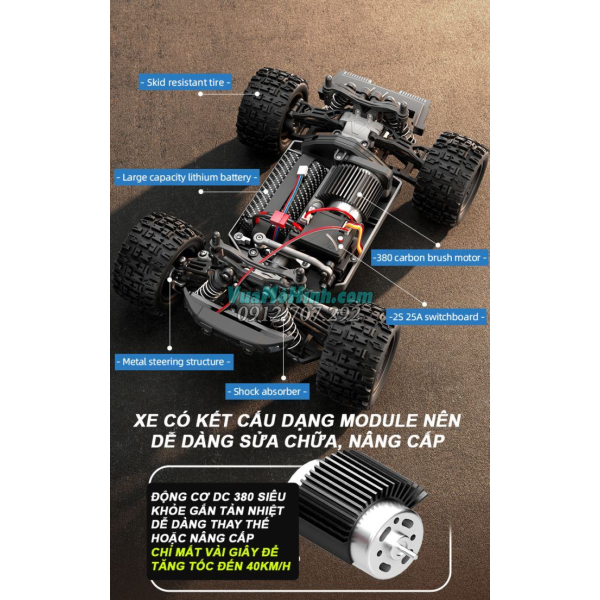 Машинка на пульті LH-18108 (GALLCP PRO) 1:18 машинка на пульті керування 4WD, 50 км/год повний привід, LED світло
