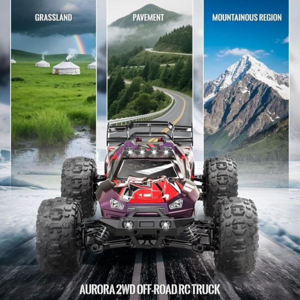 Радіокерована машинка 1:10 4WD HS10421 до 45 км/год потужний позашляховик RC авто великі колеса