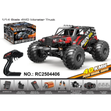 RC Машинка HS14311 Монстр Трак 1:14 4WD до 40 км/ч внедорожник на радиоуправлении металлическая трансмиссия IPX4