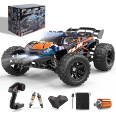 RC Машинка Монстр Трак 1:14 4WD до 40 км/ч внедорожник на радиоуправлении IPX4 полный привод металл