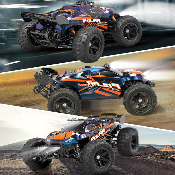 RC Машинка Монстр Трак 1:14 4WD до 40 км/ч внедорожник на радиоуправлении IPX4 полный привод металл
