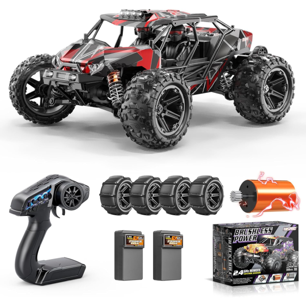 Быстрая машинка на радиоуправлении до 70 км/ч HS14431 4WD RC Машинка внедорожник Brushless RC авто