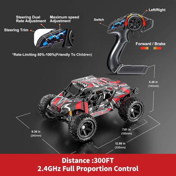 Быстрая машинка на радиоуправлении до 70 км/ч HS14431 4WD RC Машинка внедорожник Brushless RC авто