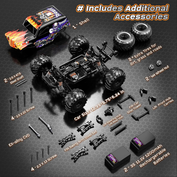 RC Машинка HS14411 1:14 4WD внедорожник на радиоуправлении до 50 км/ч полный привод