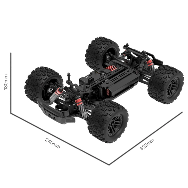 Радіокерована машинка CSJ57545 1:14 4WD до 50 км/год, повний привід, швидкісний RC позашляховик, амортизатори, акумулятор
