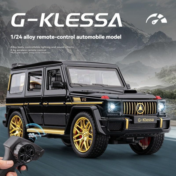 Радиоуправляемая машинка Mercedes-Benz AMG G63 1:24, металлическая (diecast), свет, звук, открываются двери, RC 2.4GHz
