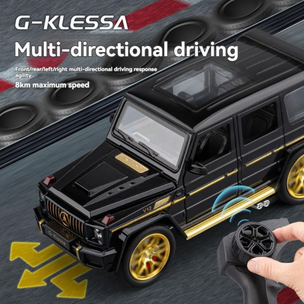 Радиоуправляемая машинка Mercedes-Benz AMG G63 1:24, металлическая (diecast), свет, звук, открываются двери, RC 2.4GHz