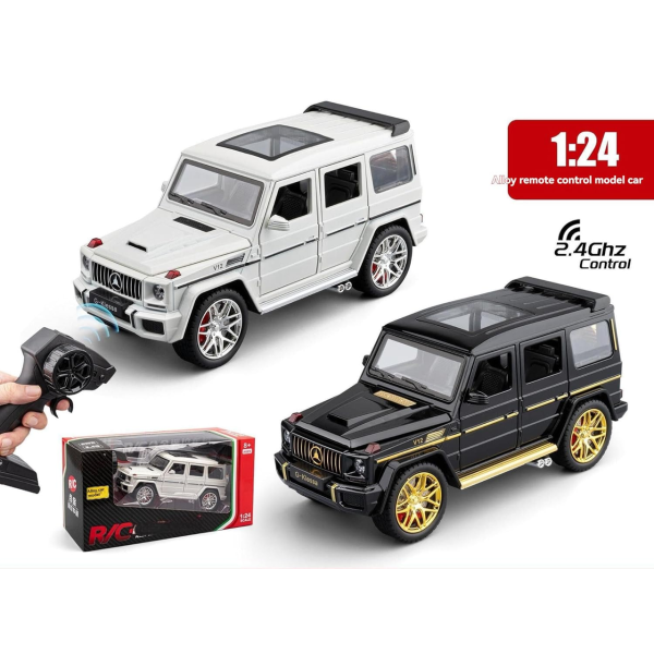 Радиоуправляемая машинка Mercedes-Benz AMG G63 1:24, металлическая (diecast), свет, звук, открываются двери, RC 2.4GHz
