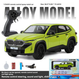 Радиоуправляемая машинка BMW XM 1:24 машинка на пульте METAL RC со светом, звуком и дымом.