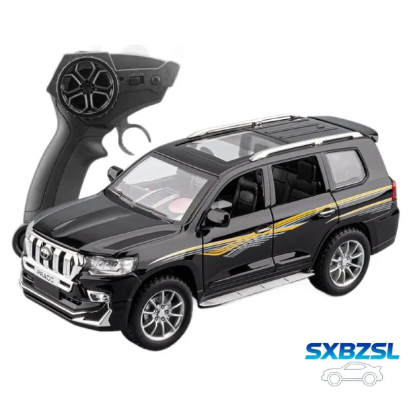 Радіокерована машинка Toyota Land Cruiser Prado 1:24 METAL зі світлом і звуком, дрифт, преміум модель, подарунок хлопчику
