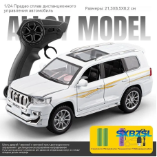 Радіокерована машинка Toyota Land Cruiser Prado 1:24 METAL зі світлом і звуком, дрифт, преміум модель, подарунок хлопчику