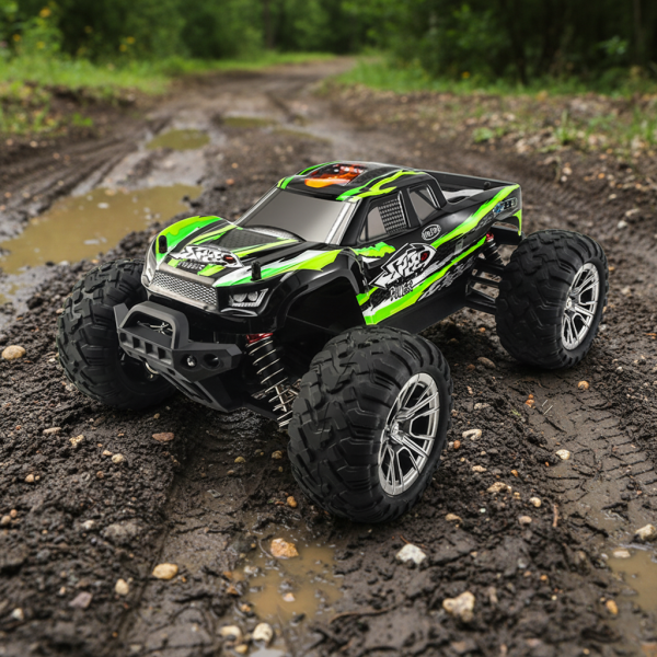 Радіокерована машинка HOSHI N416 1:16 4WD до 40 км/год, позашляховик RC, повний привід, амортизатори, 2 акумулятора