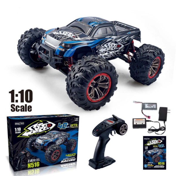 RC машинка HOSHI N516 1:10 4WD до 50 км/ч — большой внедорожник, полный привод