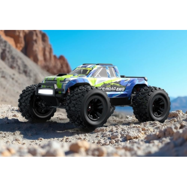 RC машинка MJX 14208 4WD 1:14 до 50 км/год, 2 акумулятори, безколекторний позашляховик, металева підвіска