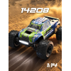 RC машинка MJX 14208 4WD 1:14 до 50 км/год, 2 акумулятори, безколекторний позашляховик, металева підвіска