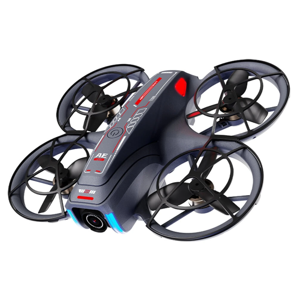 Квадрокоптер AE21 с пультом с экраном 4.3", FPV дрон, камера 480P, до 100 м, бесколлекторная, с камерой