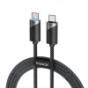 Кабель Toocki Type-C – Type-C / USB-A – Micro USB, PD 100W, 60W, 6A, швидка зарядка, 0.5 м