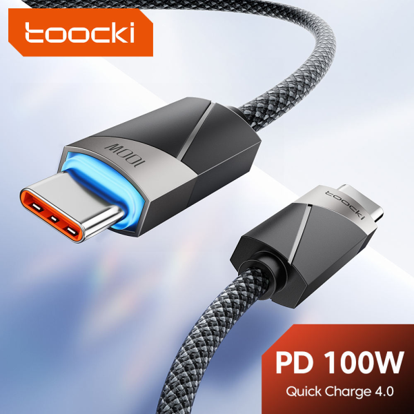 Кабель Toocki Type-C – Type-C / USB-A – Micro USB, PD 100W, 60W, 6A, швидка зарядка, 0.5 м