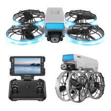 Квадрокоптер ZFR XJ2 MINI WiFi FPV із пультом із екраном 4.3", HD-камерою та безщітковим мотором до 100 м. до 10 хв.