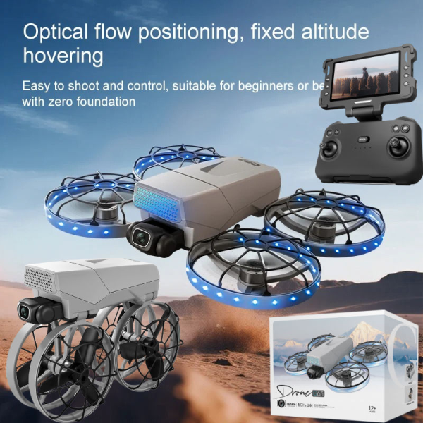 Квадрокоптер ZFR XJ2 MINI WiFi FPV із пультом із екраном 4.3", HD-камерою та безщітковим мотором до 100 м. до 10 хв.