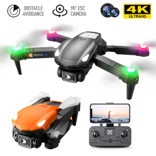 Квадрокоптер V10 с двойной камерой 4K HD, RGB подсветкой мини 200 м. 18 мин полета. + кейс 