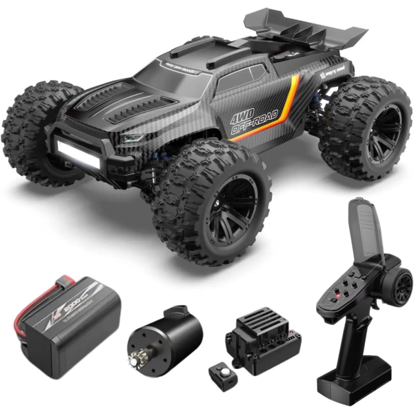 Радіокерована машинка MJX 12212 1:12 Brushless до 58 км/год, RC позашляховик на пульті керування, акумулятор LiPo 11.1V 2000 mAh,